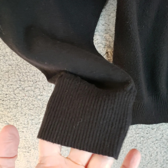 Old Navy Mens Black All Cotton Knit Closet Staple Sweater. Sz M - Picture 5 of 11